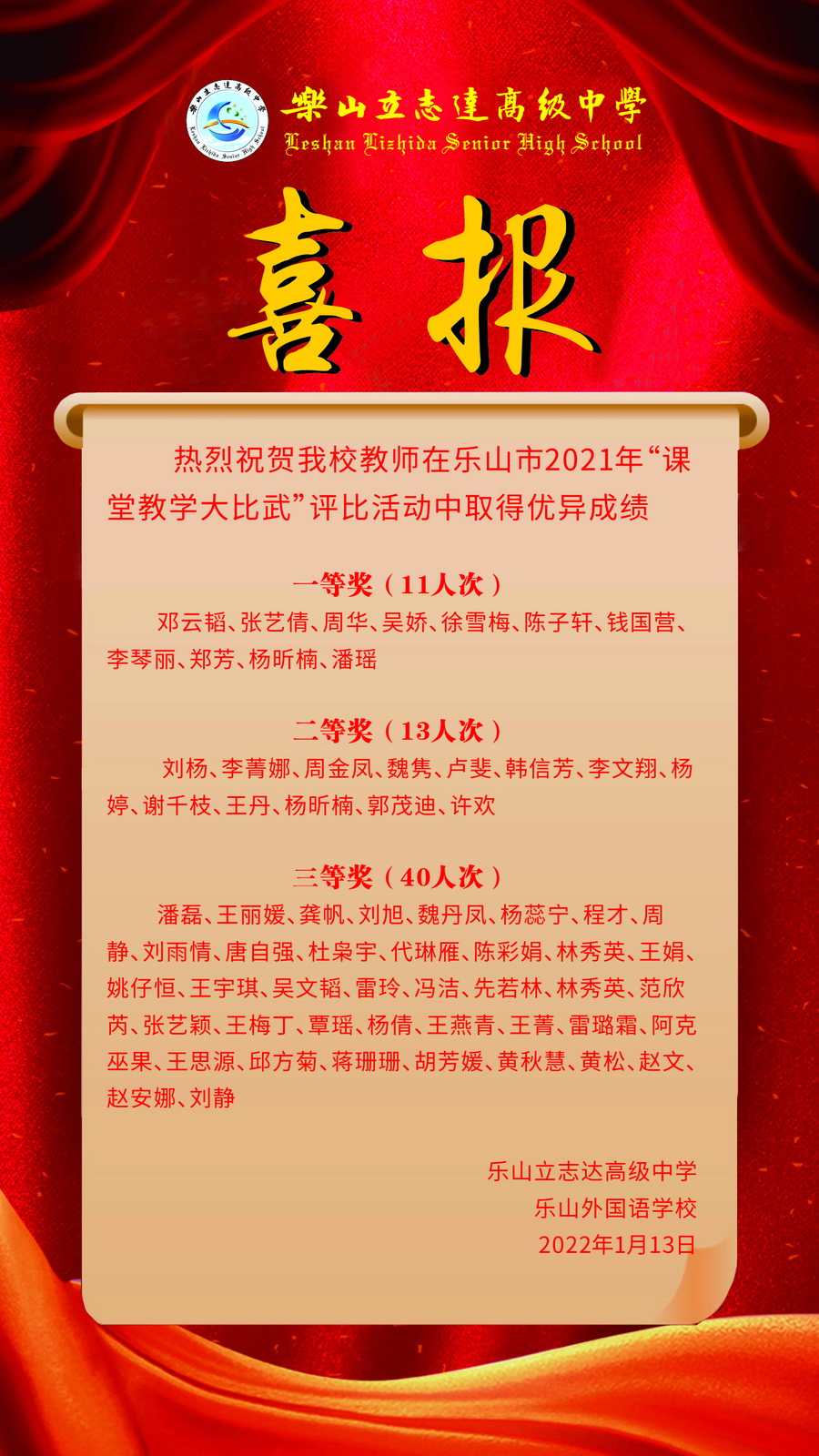 2021课堂教学大比武英雄榜